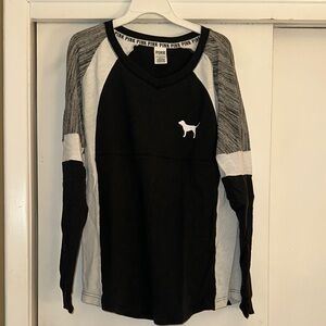 Black and Gray Long Sleeve Shirt